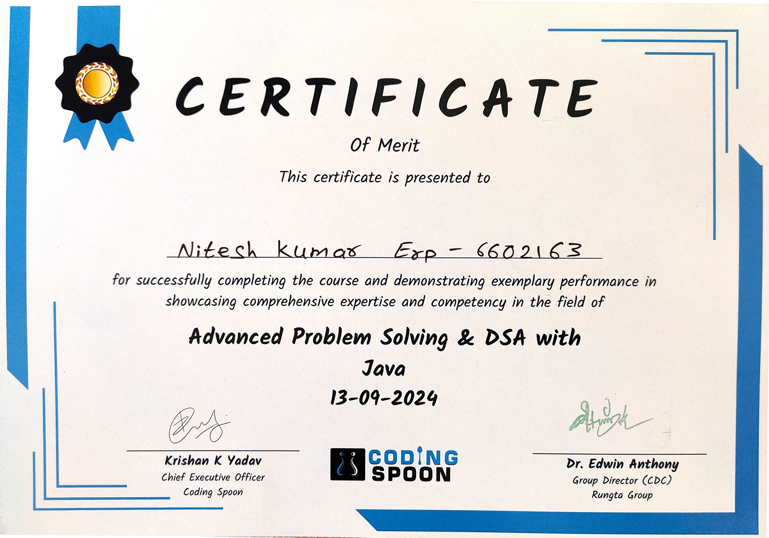 Advanced Problem Solving & DSA with Java